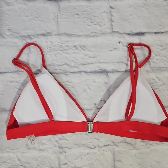 Red Triangle Bikini Top - Picture 2 of 4